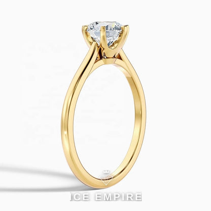 Iced Out 10K Gold Lab Grown Diamond Ring