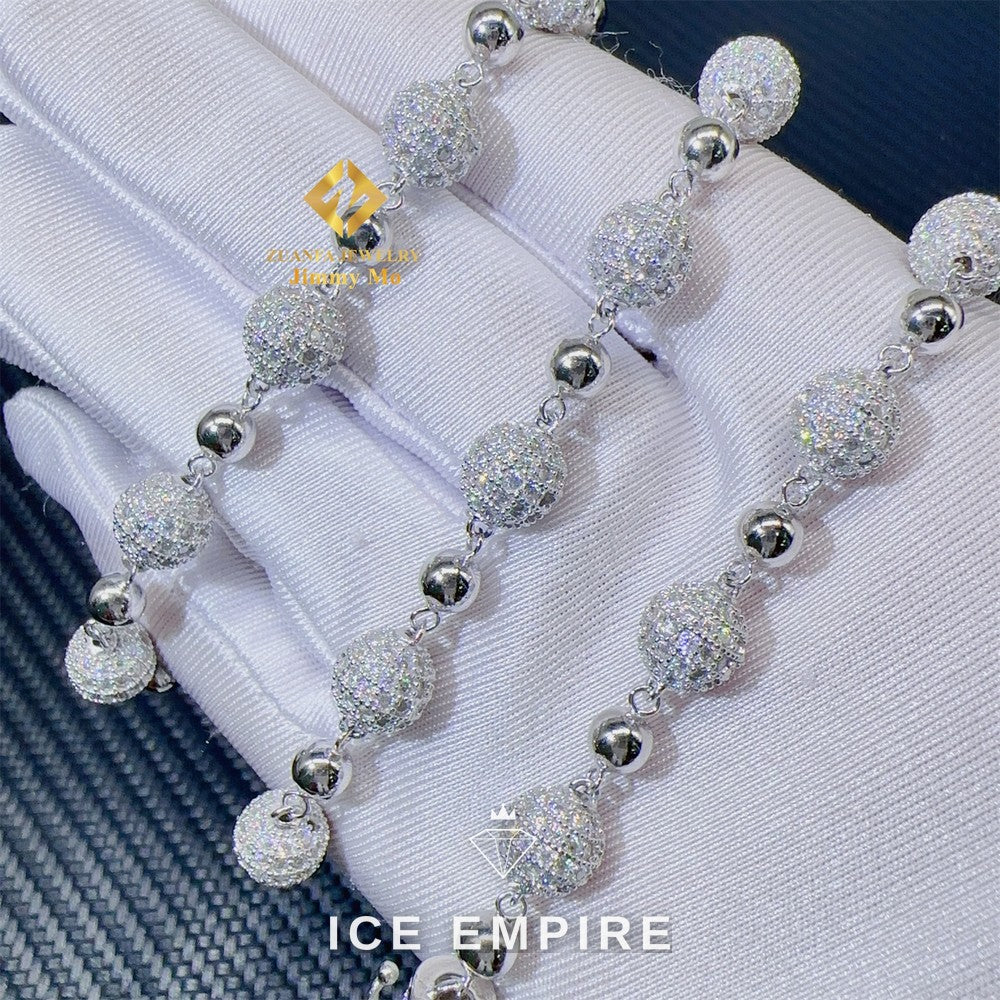 Iced Out Gold Plated Moissanite Cuban Chain