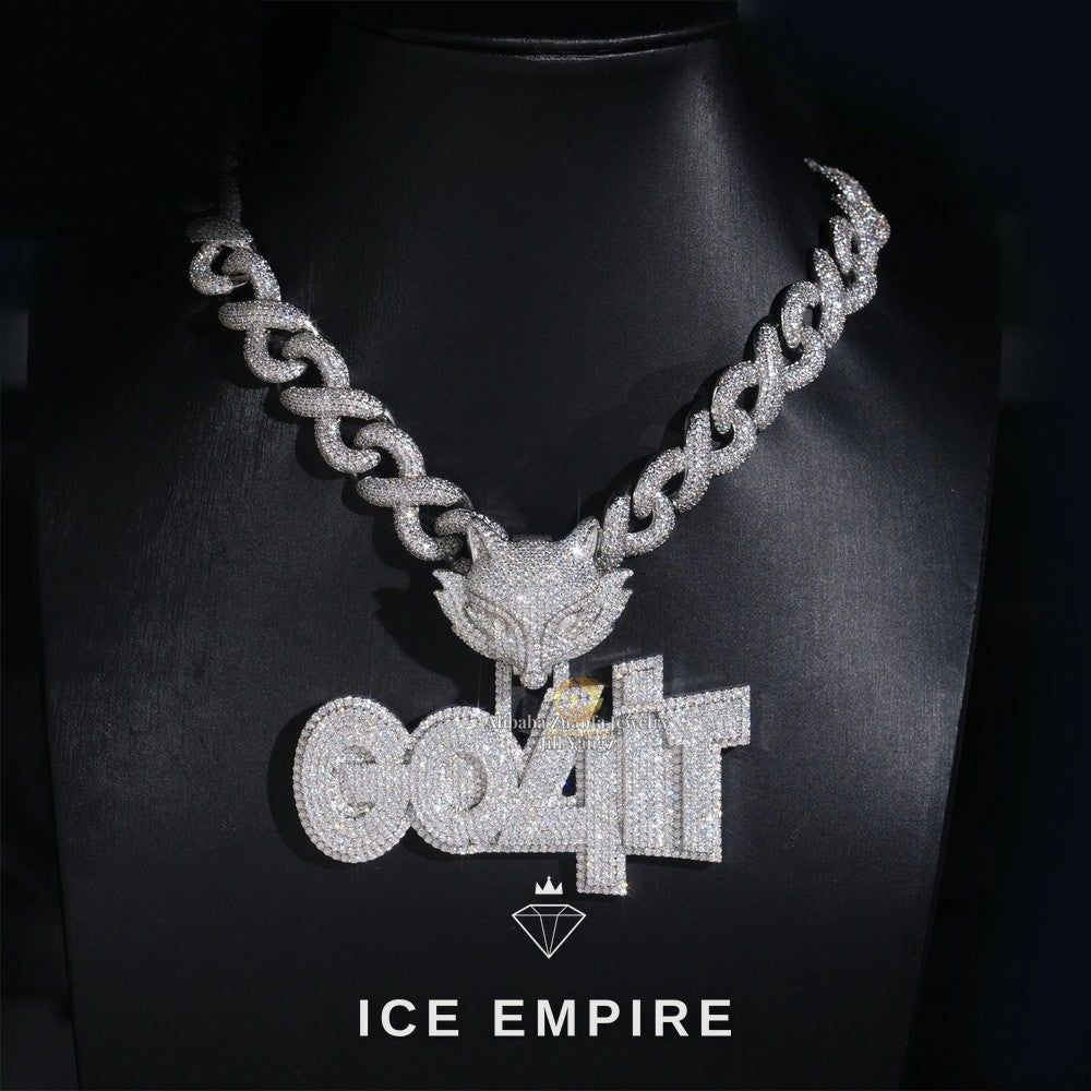 Iced Out 925 Silver Pendant