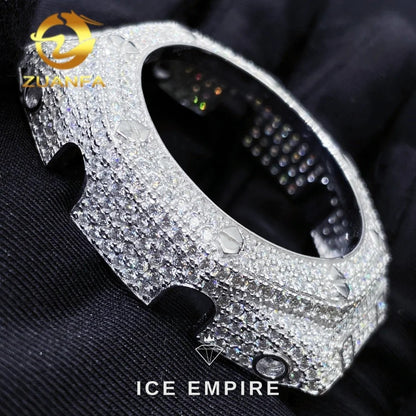 Iced Out 925 Silver Watch