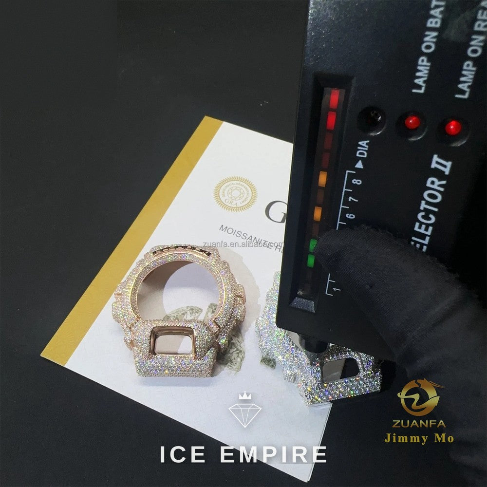 Iced Out 925 Silver Moissanite Watch