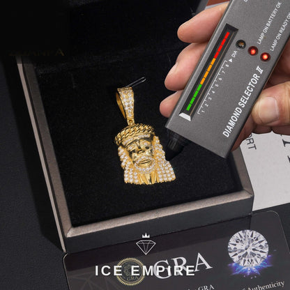 Iced Out 925 Silver Pendant