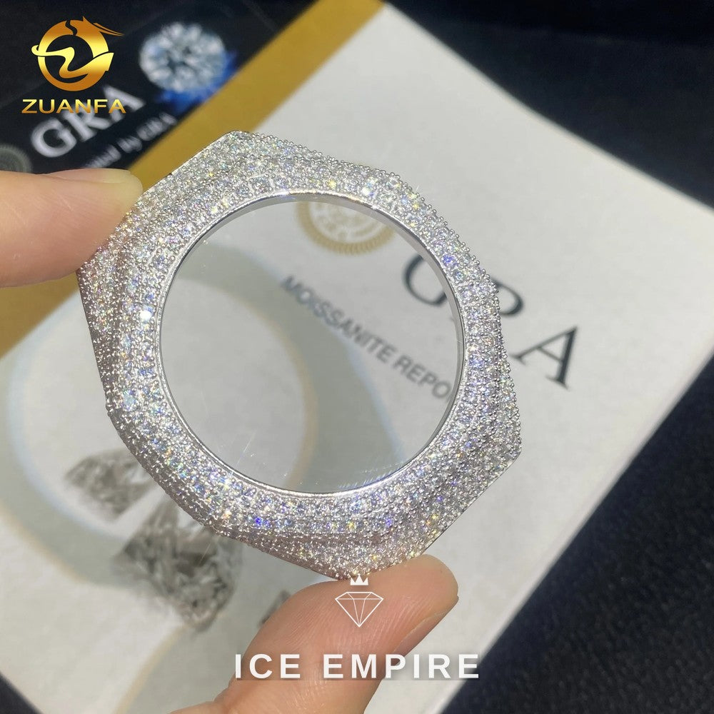 Iced Out 925 Silver Moissanite Watch