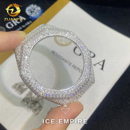 Iced Out 925 Silver Moissanite Watch