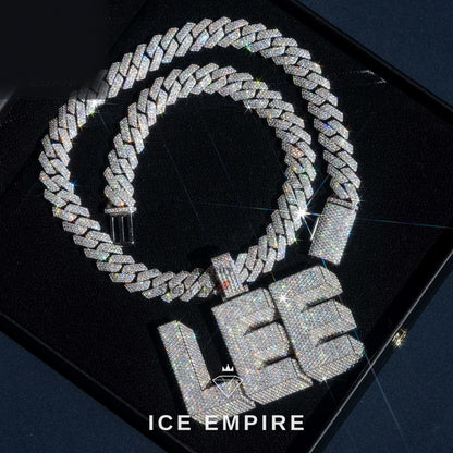 Iced Out 925 Silver Cuban Chain