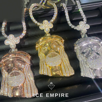 Iced Out 925 Silver Pendant