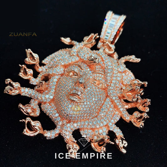 Iced Out 925 Silver Moissanite Pendant