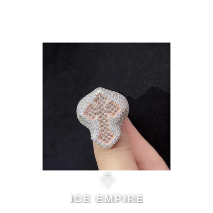 Iced Out 925 Silver Moissanite Ring