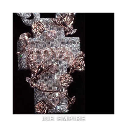 Iced Out 925 Silver Moissanite Pendant