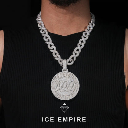 Iced Out 925 Silver Pendant