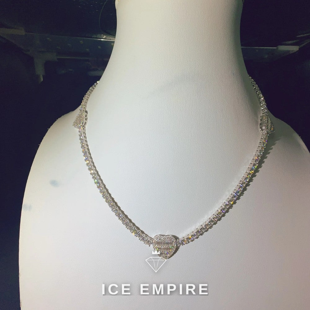 Iced Out Rose Gold Plated Moissanite Cuban Chain