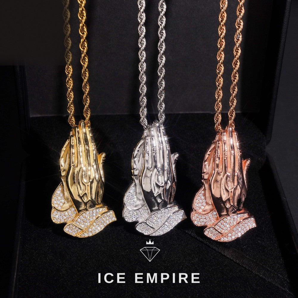 Iced Out 925 Silver Moissanite Pendant