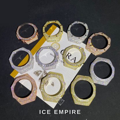 Iced Out 925 Silver Moissanite Watch