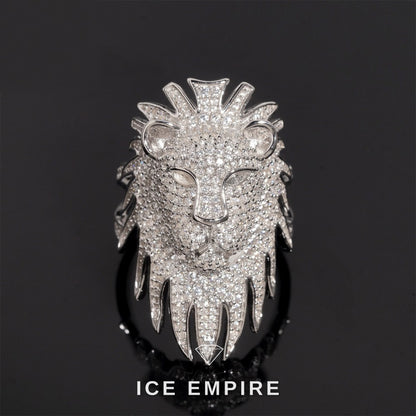 Iced Out 925 Silver Moissanite Ring