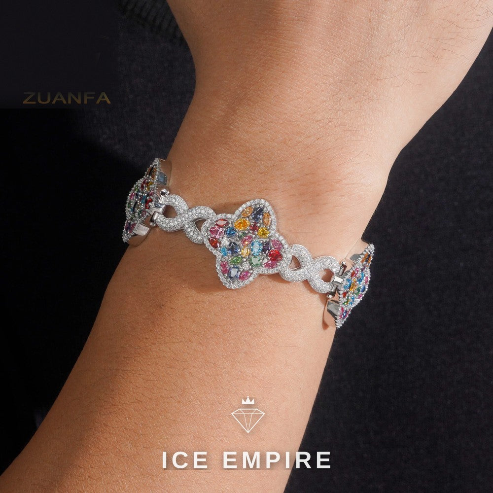 Iced Out 925 Silver Moissanite Cuban Chain
