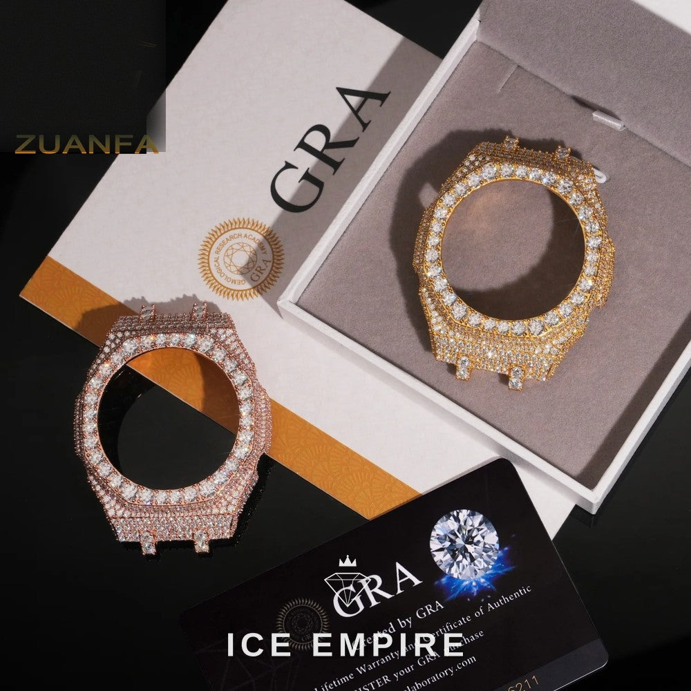 Iced Out 925 Silver Moissanite Watch