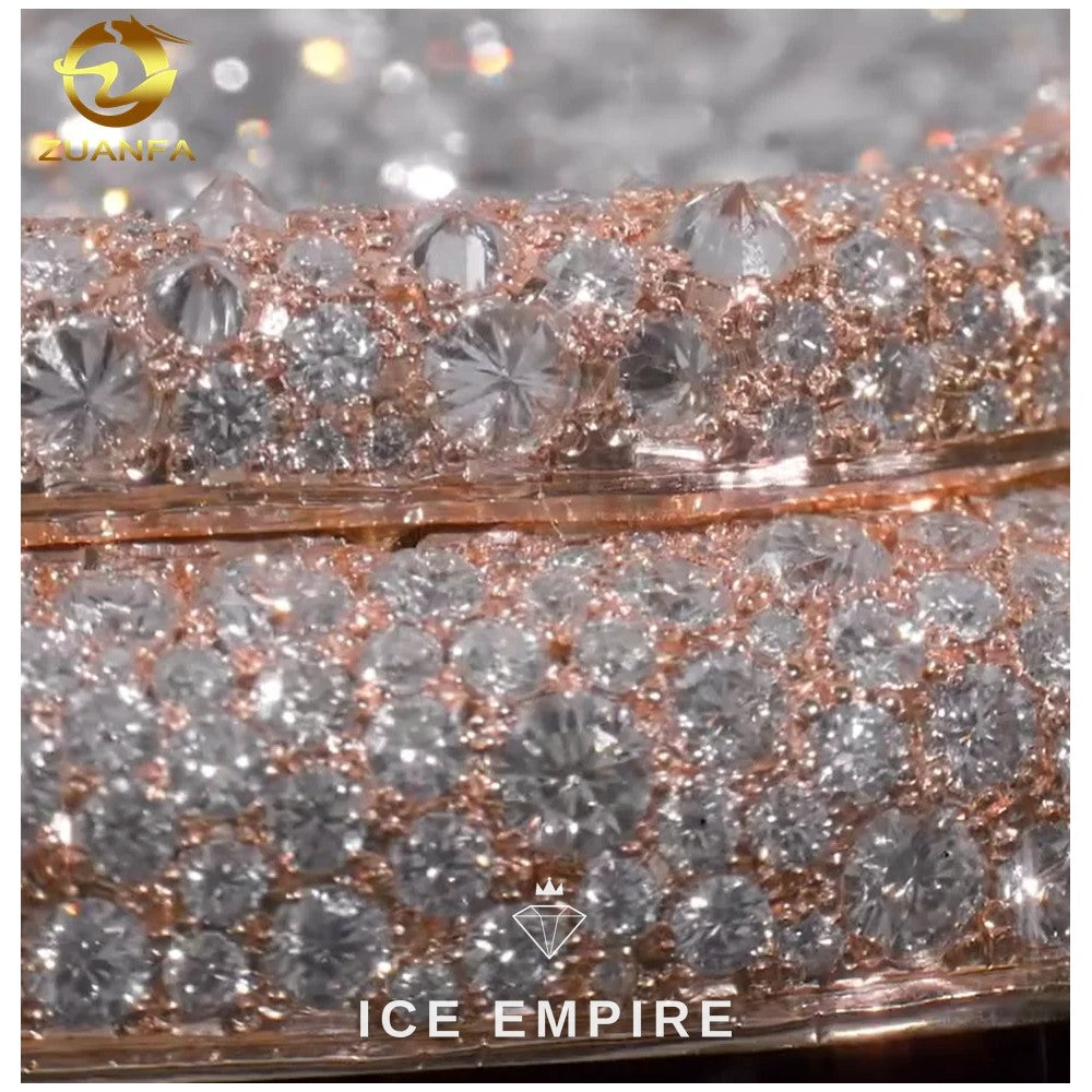 Iced Out 925 Silver Moissanite Pendant