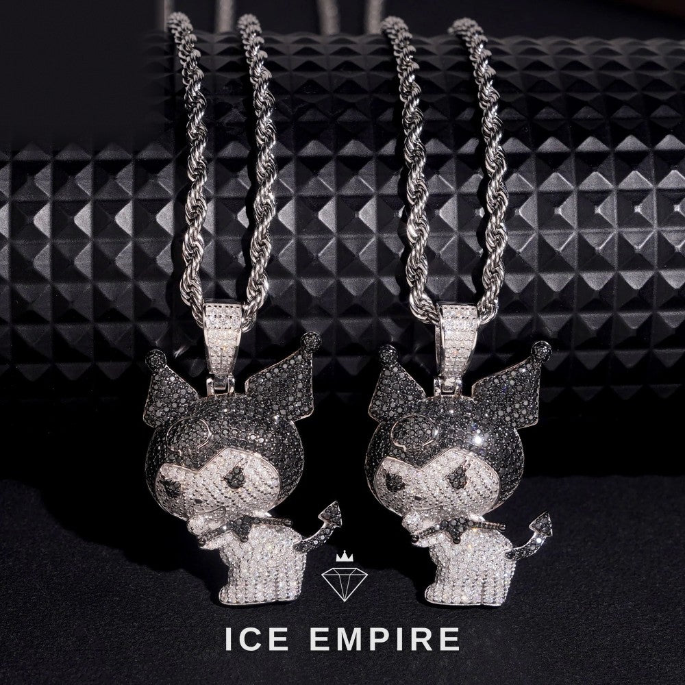 Iced Out Rose Gold Plated Moissanite Pendant