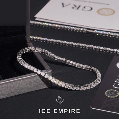 Iced Out Rose Gold Plated Moissanite Cuban Chain