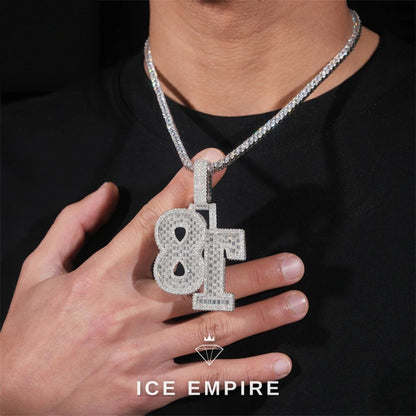 Iced Out Baguette Rose Gold Plated Cuban Chain