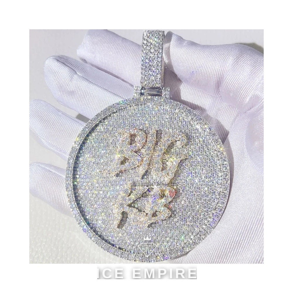 Iced Out 925 Silver Moissanite Pendant