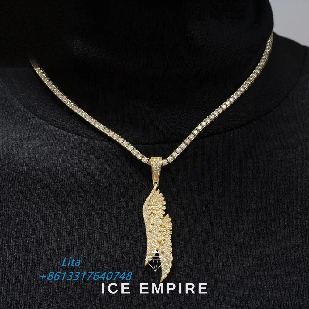 Iced Out 925 Silver Pendant