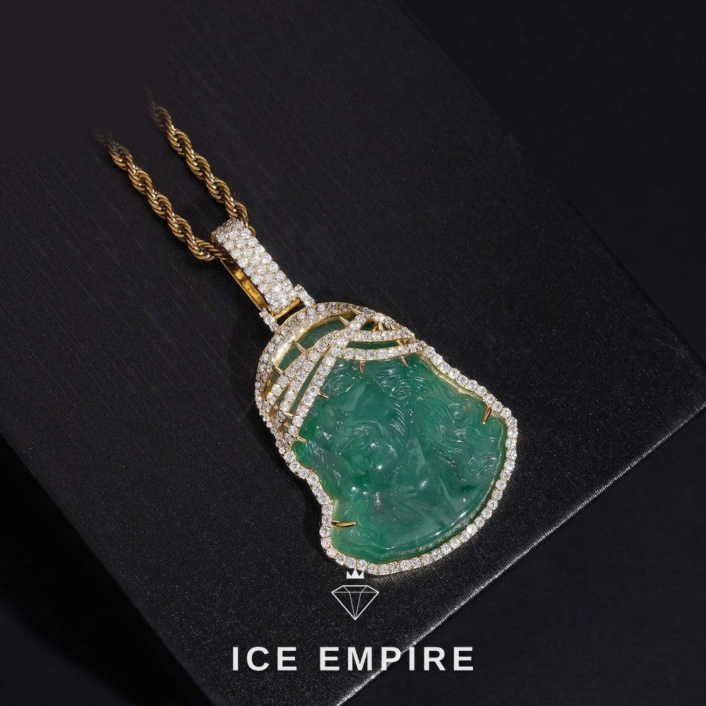 Iced Out 925 Silver Moissanite Pendant