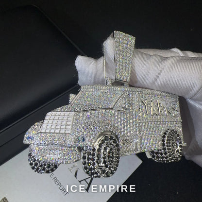 Iced Out 925 Silver Pendant