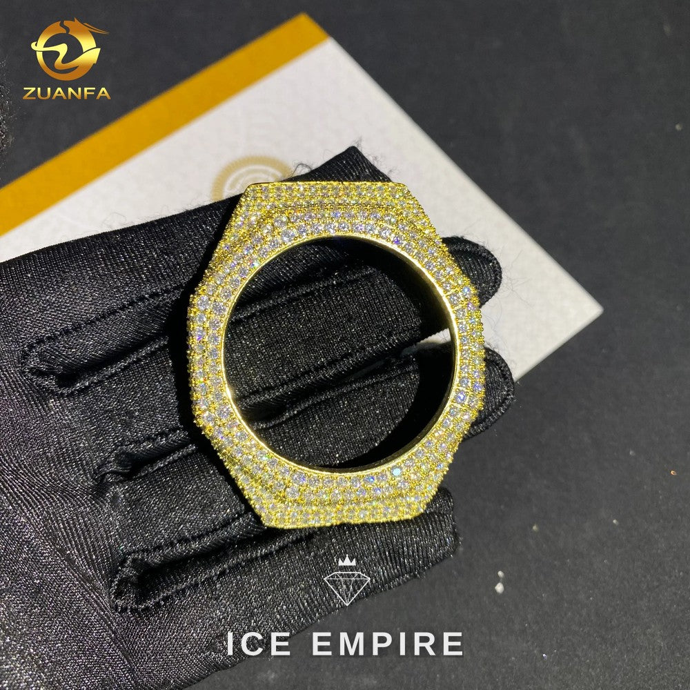Iced Out 925 Silver Moissanite Watch
