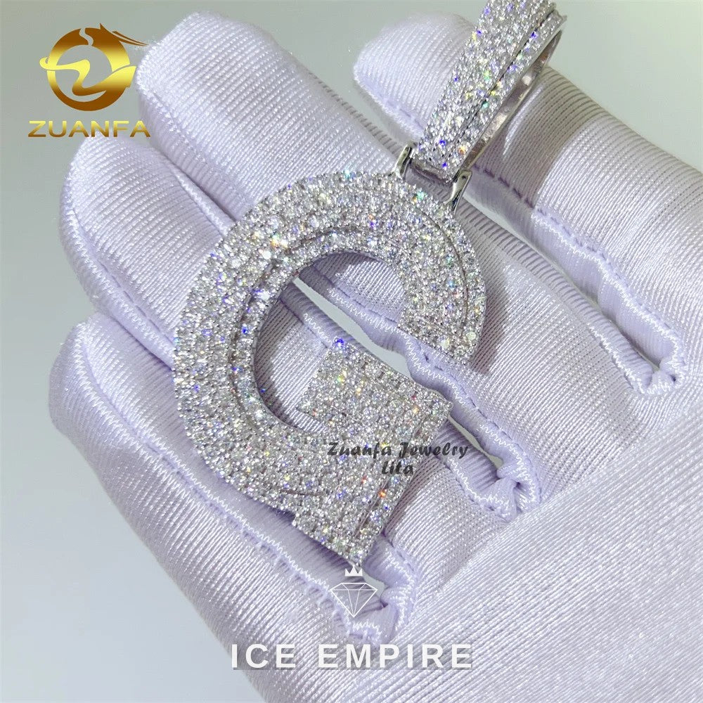 Iced Out 925 Silver Pendant