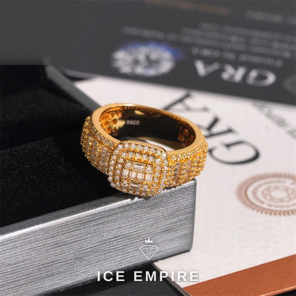 Iced Out 925 Silver Moissanite Cuban Chain