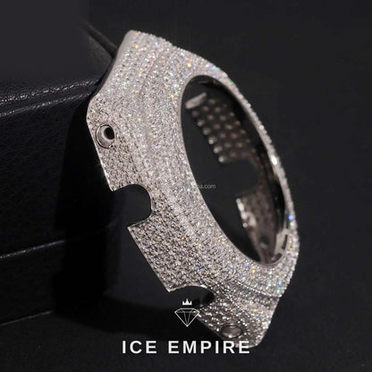 Iced Out 925 Silver Moissanite Watch