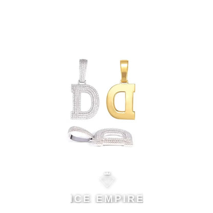 Iced Out 925 Silver Moissanite Pendant