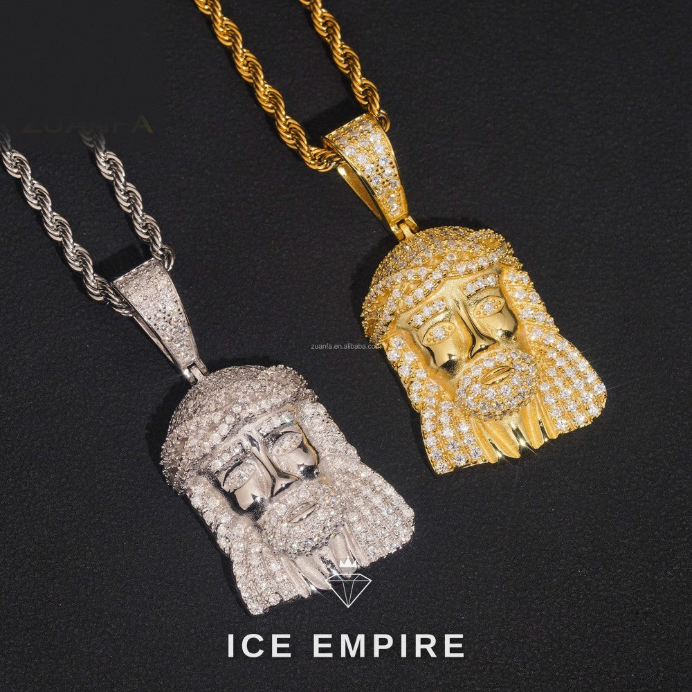 Iced Out 925 Silver Pendant