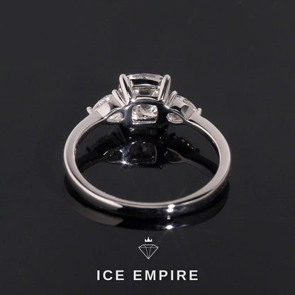 Iced Out Gold Plated Moissanite Wedding Band