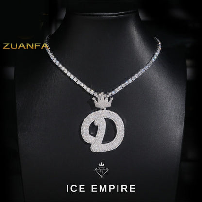 Iced Out Rose Gold Plated Moissanite Tennis Chain