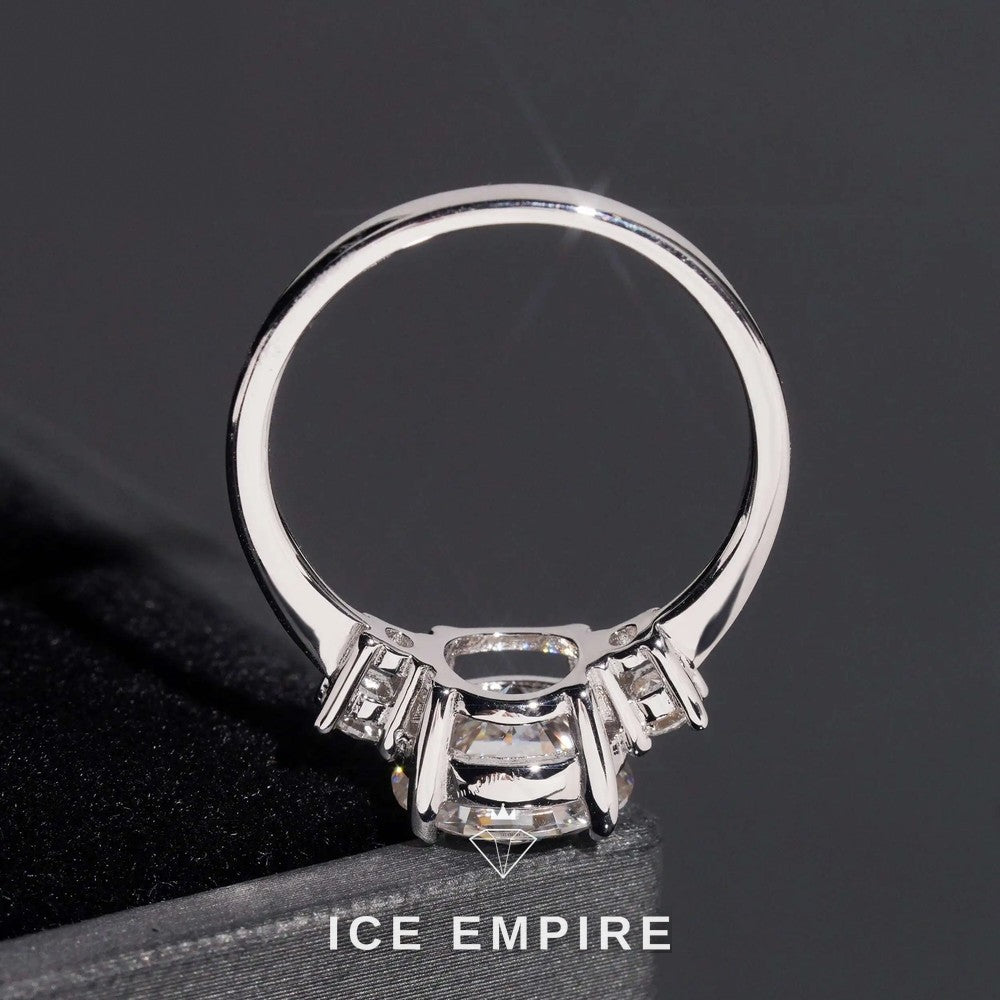 Iced Out Gold Plated Moissanite Wedding Band