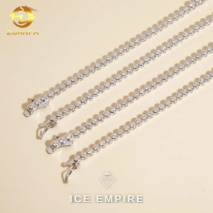 Iced Out Rose Gold Plated Moissanite Cuban Chain