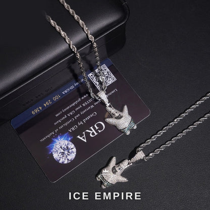 Iced Out 925 Silver Moissanite Pendant