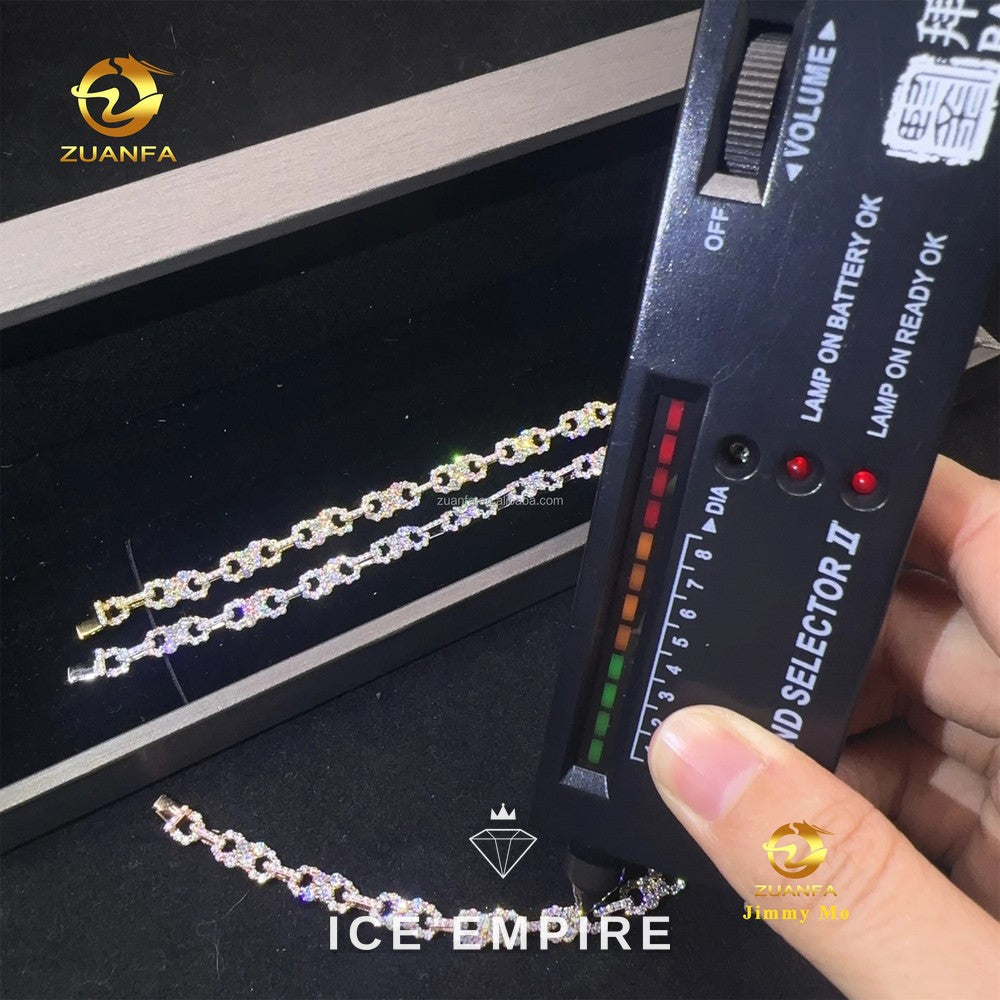 Iced Out 925 Silver Moissanite Bracelet