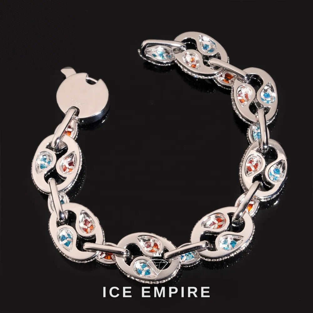 Iced Out Rose Gold Plated Moissanite Cuban Chain
