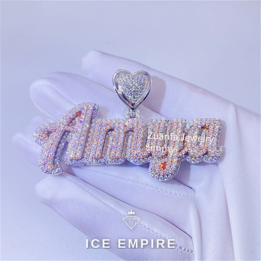 Iced Out Rose Gold Pendant