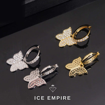 Iced Out 925 Silver Moissanite Stud Earrings