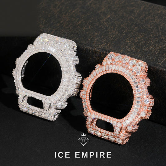 Iced Out Gold Plated Moissanite Watch