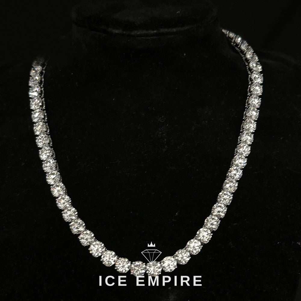 Iced Out 10K Gold Lab Grown Diamond Tennis Chain