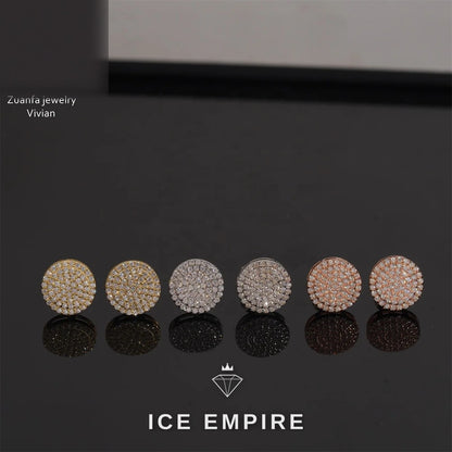 Iced Out 925 Silver Moissanite Earrings