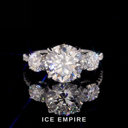 Iced Out Gold Plated Moissanite Wedding Band