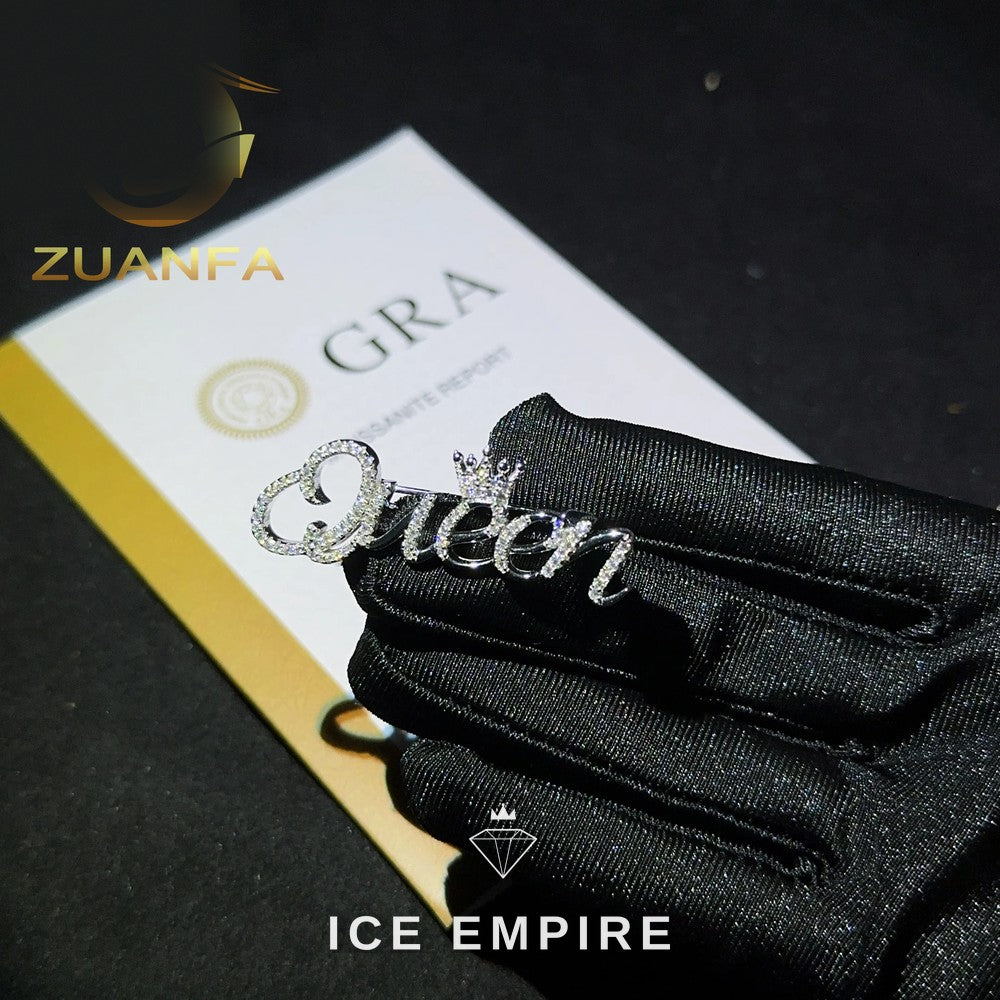 Iced Out Rose Gold Plated Pendant