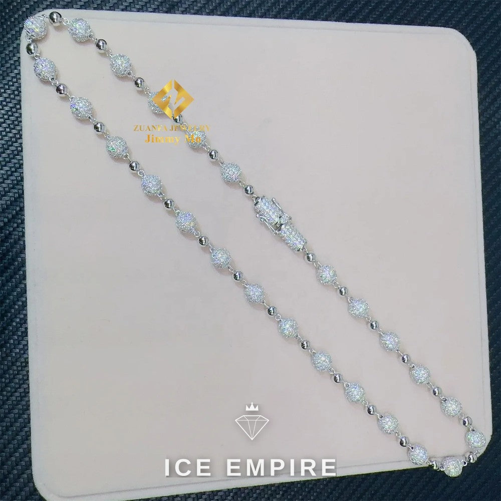 Iced Out Gold Plated Moissanite Cuban Chain