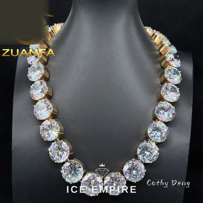 Iced Out 925 Silver Cuban Chain